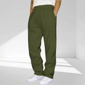 Mens Big & Tall Sweatpants Plus Size 4X-5X Athletic Workout Pants with Pockets and Drawstring Elastic Waist Casual Solid Straight Leg Jogging Trousers