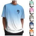 thumbnail image 1 of Mens Big and Tall T Shirts 5xl 1/4 Short Sleeve Big and Tall Polo and Athletic Tshirts Loose Fit Solid Color Round Neck Casual Summer Vacation Basic Tee Tops, 1 of 6