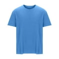 thumbnail image 1 of Mens Big & Tall T-Shirts Casual Short Sleeve Crewneck Pullover Tees Tops L-5X Plus Size Basic Solid Comfort Athletic Workout T Shirts, 1 of 4