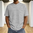 thumbnail image 1 of Mens Big & Tall T-Shirts Plus Size Short Sleeve V Neck Tshirts Shirts for Men M-4X Casual Pullover Solid Color Going-Out Tees Tops, 1 of 8