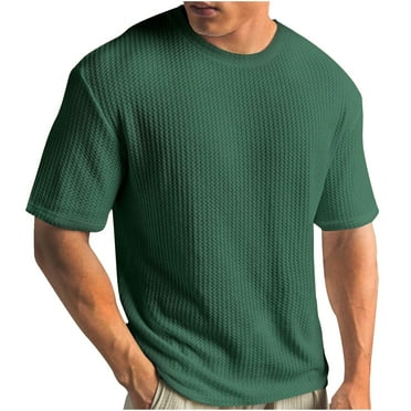 Mens Big & Tall T Shirts S-5X Plus Size Crewneck Short Sleeve Pullover T-Shirts Casual Solid Comfort Basic Going Out Loungewear Tops On Clearance
