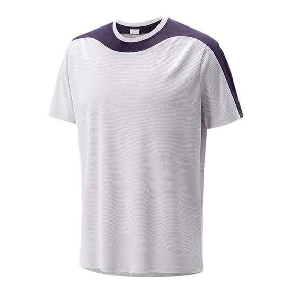 Mens Big & Tall Waffle Knit Color Block T-Shirt Short Sleeve Performance Quick Dry Crew Neck Athletic Workout Top for Training Running Sports Plus Size Lightweight