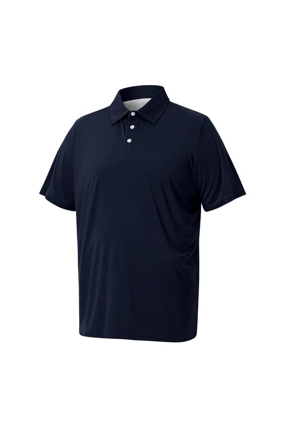 Mens Big and Tall Advantage Performance Short Sleeve Polo Shirt Navy 6XL