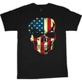 thumbnail image 1 of Mens Big and Tall Clothing Graphic Tees Patriotic Skull, 1 of 1