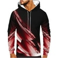 thumbnail image 1 of Mens Big and Tall Hoodies with Front Pocket Long Sleeve Pullover Sweatshirts Plus Size Gradient Printed Casual Comfort Sweatshirt Tops S-5X, 1 of 5
