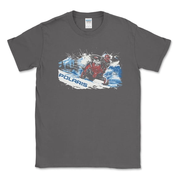 Mens Big and Tall Polaris Snow Trail Riders Tshirt