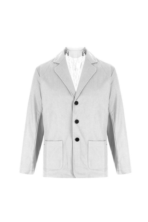 Mens Big and Tall Suit Blazer, Men's Casual Corduroy Blazer Classic Fit Two Button Sport Coat Fashion Notch Lapel Blazer Jacket M-4XL