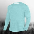 thumbnail image 1 of Mens Big and Tall T-Shirts M-5X Plus Size Long Sleeve Crewneck Tops Casual Solid Coor Slim Fit Comfort Basic Pullover Active T Shirts, 1 of 3