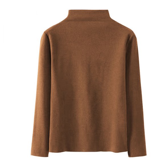 Mens Big and Tall T-Shirts Plus Size Casual Mock Neck Long Sleeve Thicken Tops Basic Solid Slim Pullover Comfort Thermal T Shirts M-5X