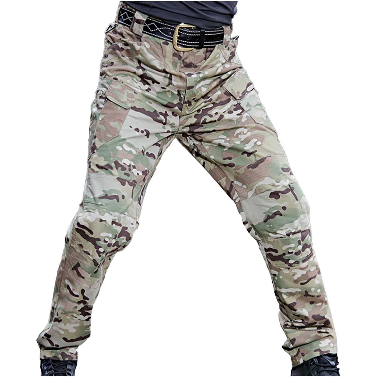 Mens Big and Tall Tactical Pants Camo Cargo Military Pants for Men