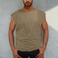 thumbnail image 1 of Mens Big and Tall Tank Tops S-4X Plus Size Sleeveless Crew Neck T Shirts Casual Lightweight Solid Basic Pullover Workout Undershirts Tees, 1 of 7
