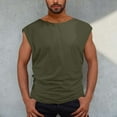 thumbnail image 1 of Mens Big and Tall Tank Tops S-4X Plus Size Sleeveless Crew Neck T Shirts Casual Lightweight Solid Basic Pullover Workout Undershirts Tees, 1 of 3