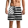 Mens Biker Shorts, Mens Independence Day Digital 3D Printing Fashion