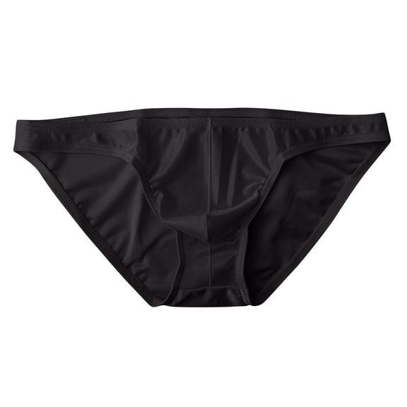Mens Bikini Briefs Sexy Back Coverage Soft Breathable Sport Briefs Low Rise Underwear