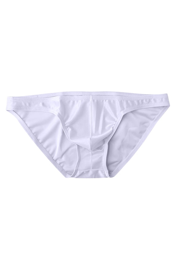 Mens Bikini Briefs Sexy Back Coverage Soft Breathable Sport Briefs Low Rise Underwear