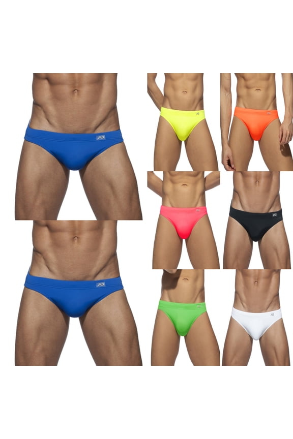 Mens Bikini Swimwear Low Rise Swim Briefs Solid Bathing SuitSwimsuit