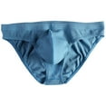 thumbnail image 1 of Mens Bikini Underwear Cotton Low Rise Underwear Elastic Waist Stripe Briefs, 1 of 2