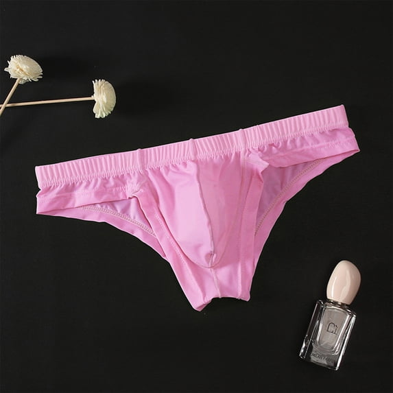 Mens Bikini Underwear Soft Lightweight Thong G-String Briefs Womens Underwear High Waist M