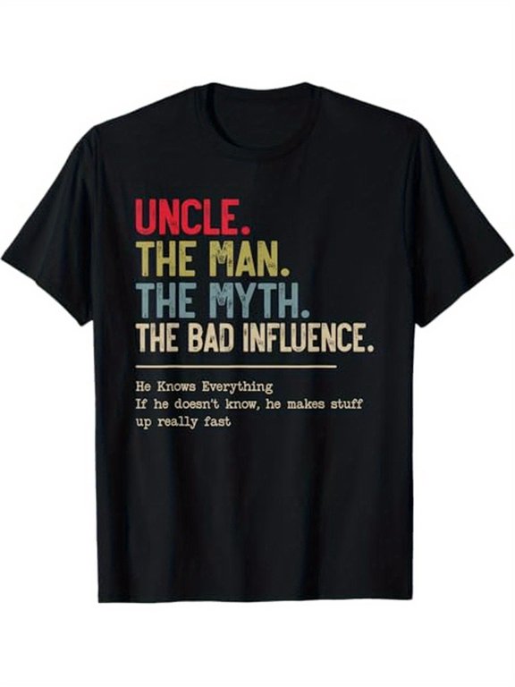 Mens Birthday Tee Uncle Man Myth Black TBirthday HimShirt Birthday Him% Cotton Crew Neck TeeMens Tee Casual Printed Workshirt with Medium StretchMens Tee Regular Fit AdultsMens Tee Summer