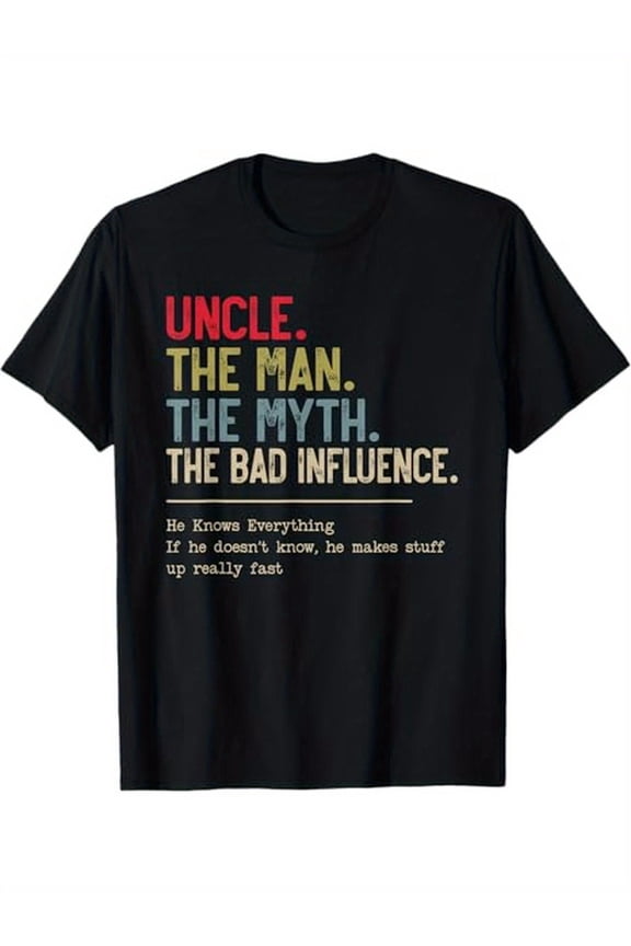 Mens Birthday Tee Uncle Man Myth Black TBirthday HimShirt Birthday Him% Cotton Crew Neck TeeMens Tee Casual Printed Workshirt with Medium StretchMens Tee Regular Fit AdultsMens Tee Summer