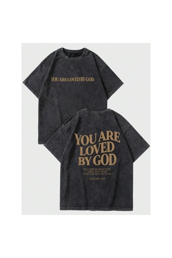 Mens Black 4 Distressed Graphic Print Crew Neck Short Sleeve T-Shirt