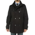 thumbnail image 1 of Mens Black Coat Luciano Natazzi Stylish Topcoat Classic Car, 1 of 5