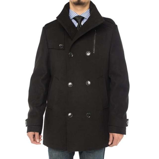 GN Luciano Italian Men's Cashmere Wool Trench Coat - Knee Length, Notch Lapel, Single Breasted