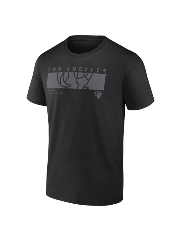 NFL Los Angeles Rams Men's T-Shirt Black Tonal – All 32 Teams Available