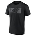thumbnail image 1 of Mens Black Color OPP Short Sleeve Cotton Crew Tee Framed Tonal Logo, 1 of 1