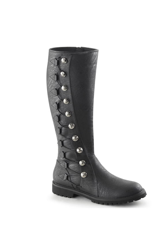 Mens Black Gotham Knee High Boots size Large 12-13