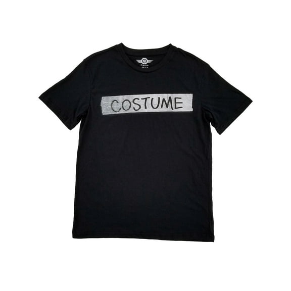 Mens Black Halloween Costume T-Shirt Large