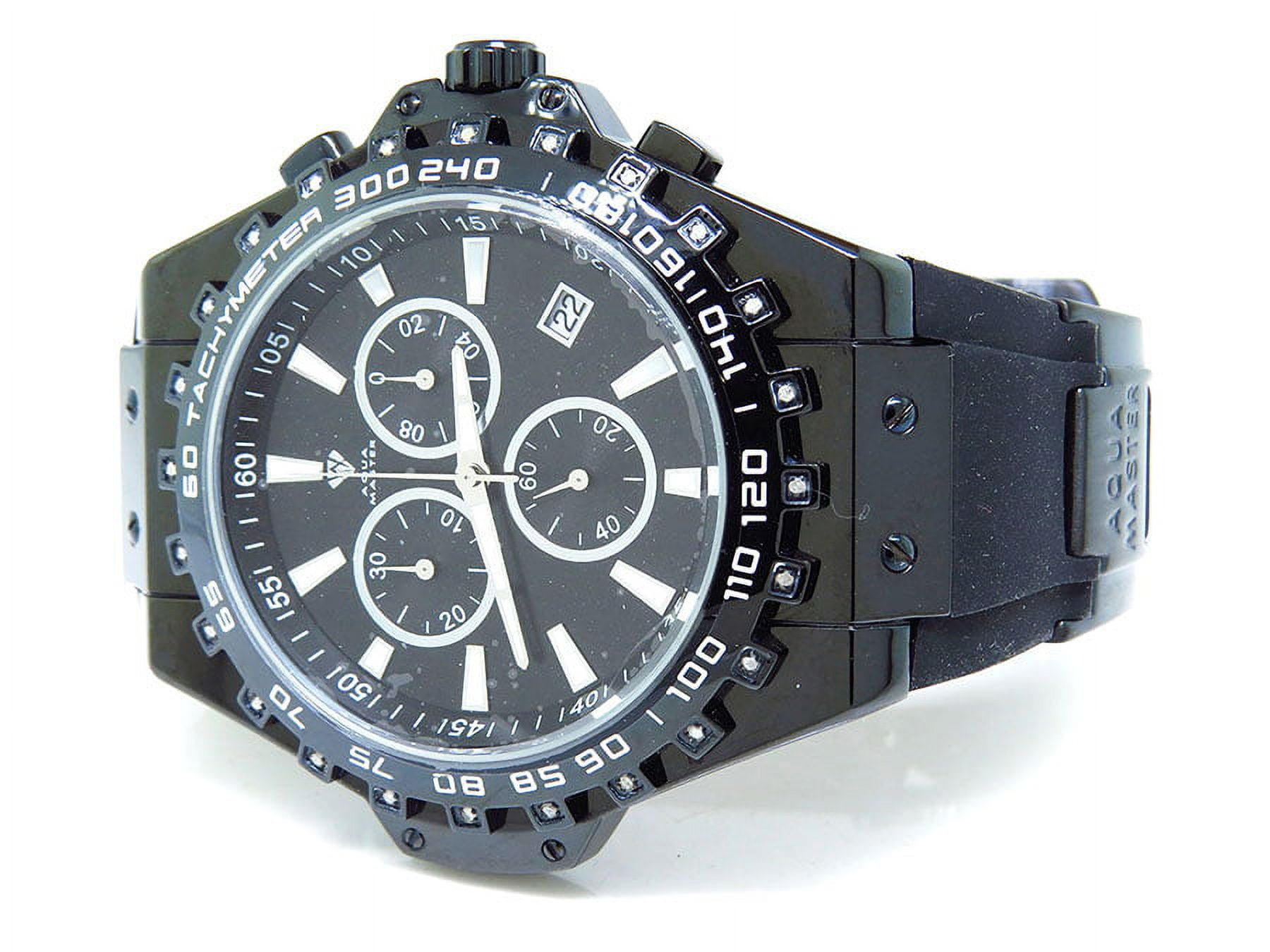 Mens Black Joe Rodeo Jojo 48mm Rubber Band Signature Watch