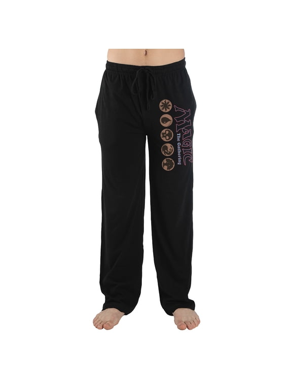 Mens Black Magic the Gathering Game Sleep Pajama Pants-XL