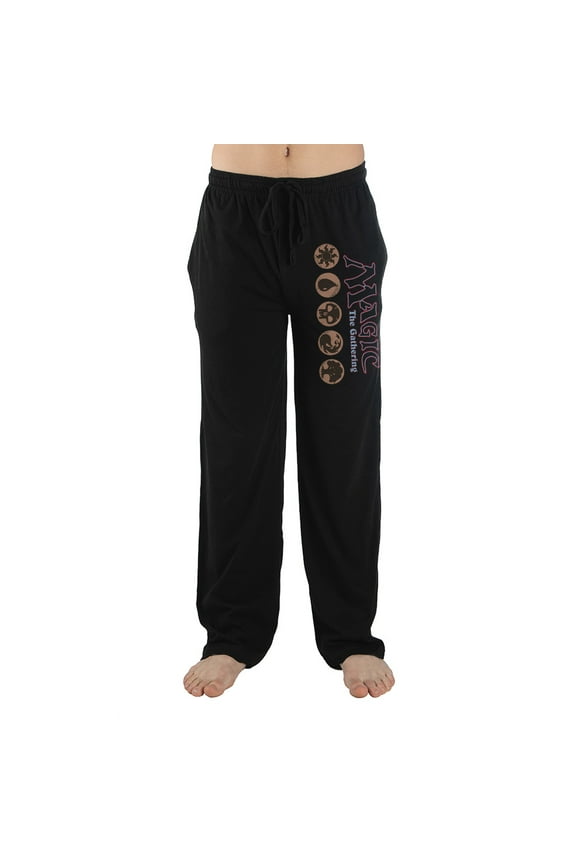 Mens Black Magic the Gathering Game Sleep Pajama Pants-XL