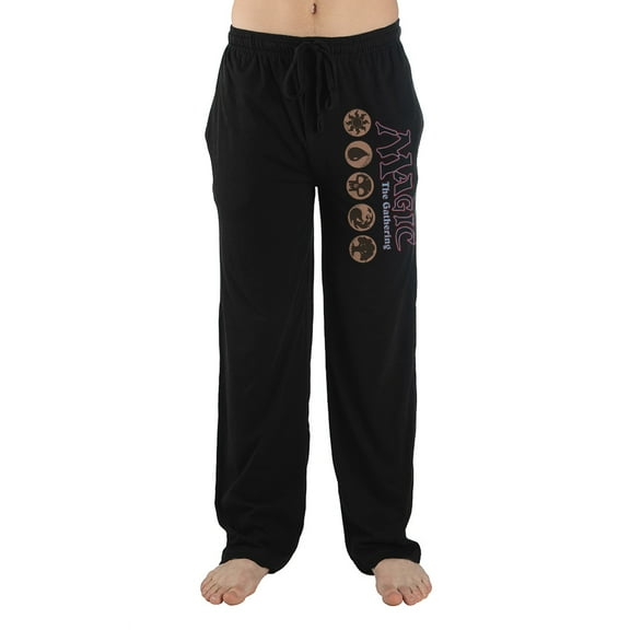 Mens Black Magic the Gathering Game Sleep Pajama Pants-XXL