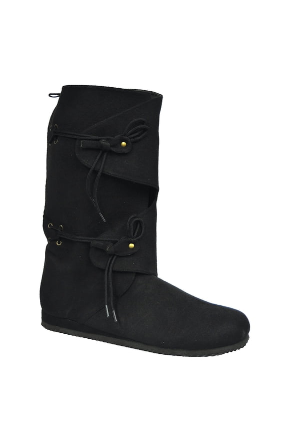 Morris Costumes Men's Tall Renaissance Boot - Black