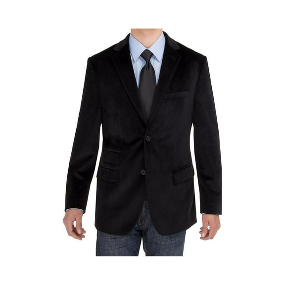 Mens Black Modern Fit Blazer Salvatore Exte Two Button