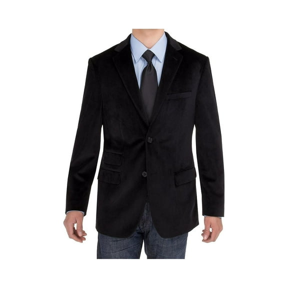 Mens Black Modern Fit Blazer Salvatore Exte Two Button