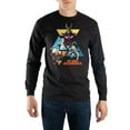 thumbnail image 1 of Mens Black My Hero Academia Anime Long Sleeve Graphic Tee Shirt-L, 1 of 5