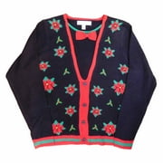 LICENSE Mens Black Poinsettia Mistletoe Vest Pullover