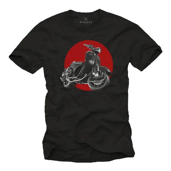 Mens Black Printed Tuning Scooter Conversion T-Shirt 50 125 GTS ET PX Gifts