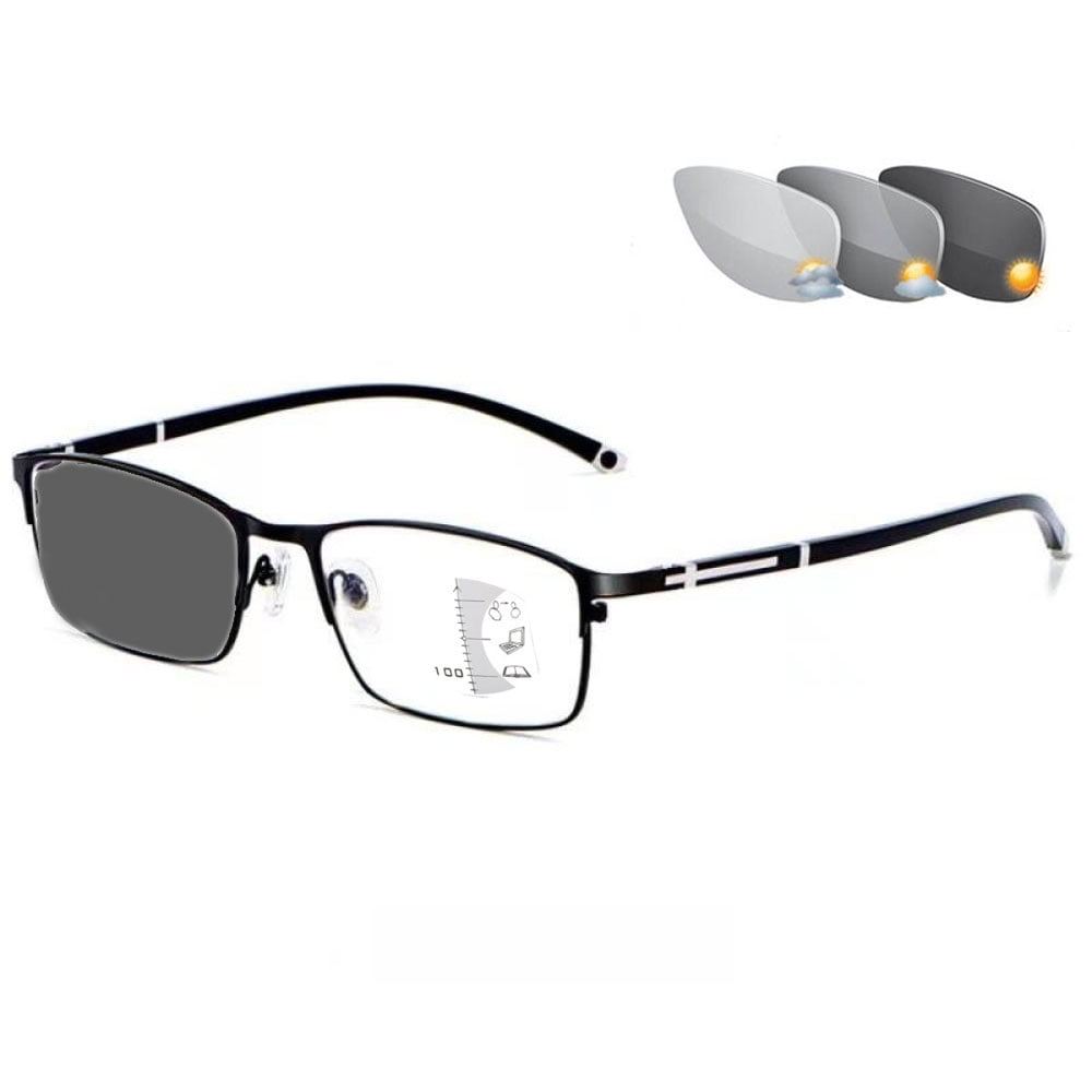 New Pilot Sunglasses Intelligent Photochromic Reading Glasses Magnifier Women Men Presbyopic...