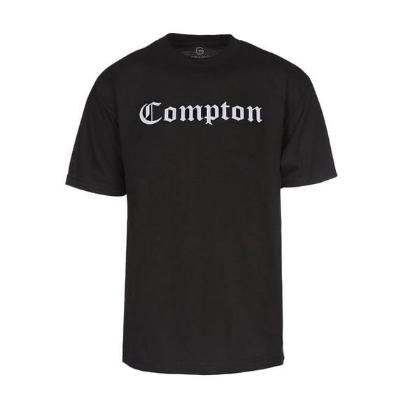 Mens Black Short-Sleeve Compton Blackletter T-Shirt - 3X-Large