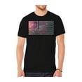 thumbnail image 1 of Mens Black Short-Sleeve Galaxy Flag T-Shirt - 3X-Large, 1 of 1