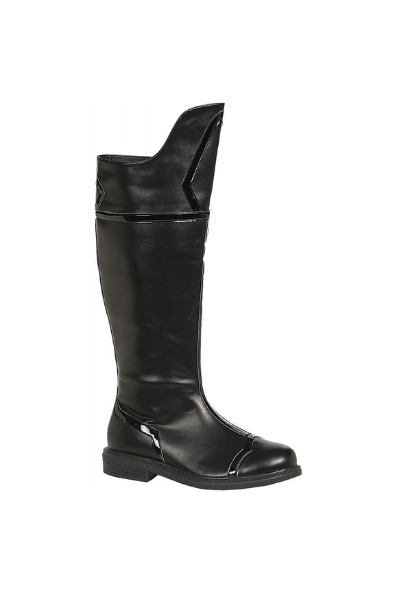 Men's Superhero Boots Adult Costume Black - Medium
