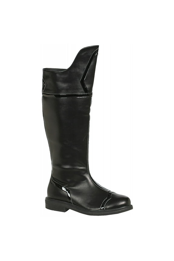 Men's Superhero Boots Adult Costume Black - Small