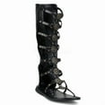thumbnail image 1 of Mens Black Tall Roman Warrior Halloween Sandals Small Size 8-9, 1 of 2