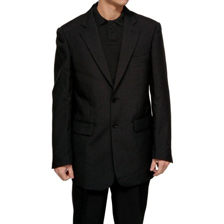 Mens Black Two Piece Dress Suit with Matching Jacket & Formal Dress Pants