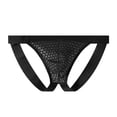 thumbnail image 1 of VONCOS Mens Black Waffle Mesh Thong Underwear Low Rise Breathable Seamless No Show for Workout Under Tight Pants,Size 2XL, 1 of 3