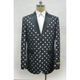 thumbnail image 1 of Mens Black ~ White Two Button Cheap Priced Designer Fashion Dress Casual Blazer On Sale Prom Blazer, 1 of 1